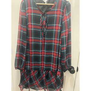 Draper James Plaid Dress, M